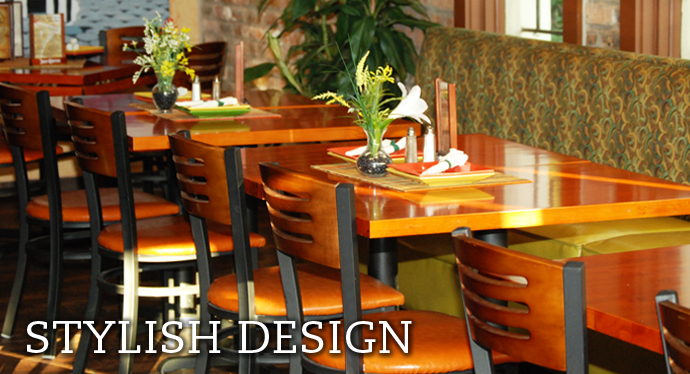 restaurant chairs and tables